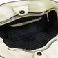 PRADA Tote Bag BR5134 Calfskin white logo Women Used Authentic