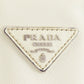 PRADA Tote Bag BR5134 Calfskin white logo Women Used Authentic