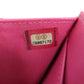 CHANEL Bifold Wallet Grained Calfskin Skin pink COCO Mark Gold Metal Tri-fold Wallet Women Used Authentic