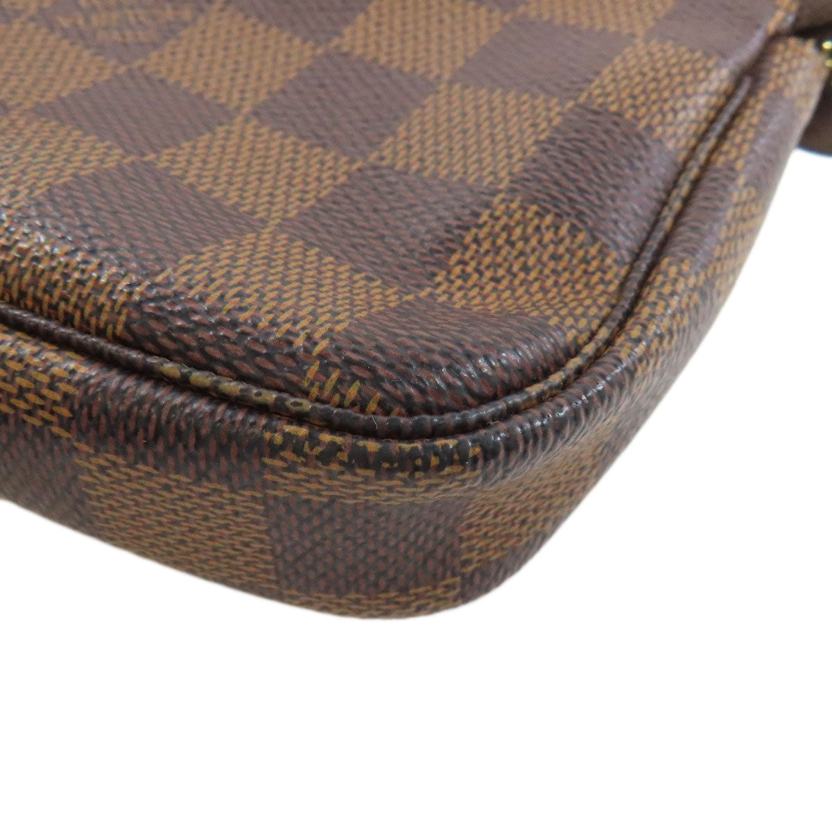 LOUIS VUITTON Accessory pouch N58009 Damier canvas Brown Mini Pochette Accessoires Women Used Authentic