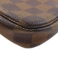 LOUIS VUITTON Accessory pouch N58009 Damier canvas Brown Mini Pochette Accessoires Women Used Authentic