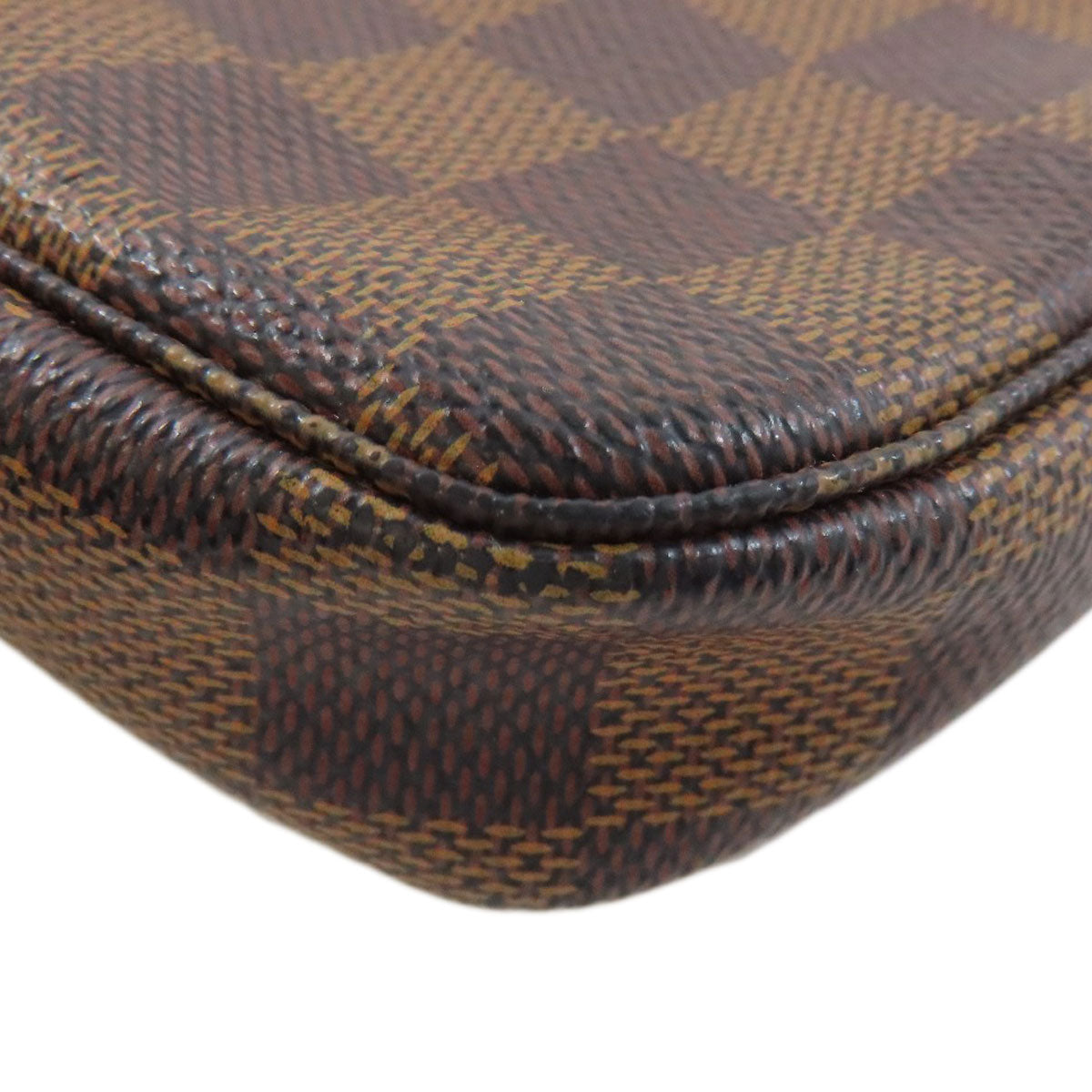 LOUIS VUITTON Accessory pouch N58009 Damier canvas Brown Mini Pochette Accessoires Women Used Authentic