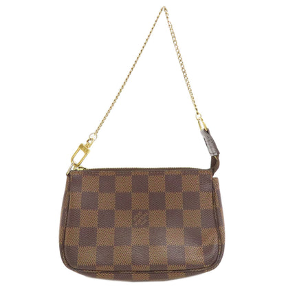 LOUIS VUITTON Accessory pouch N58009 Damier canvas Brown Mini Pochette Accessoires Women Used Authentic