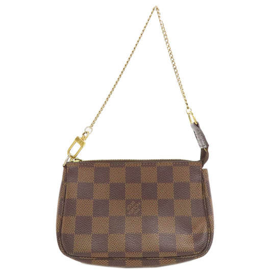 LOUIS VUITTON Accessory pouch N58009 Damier canvas Brown Mini Pochette Accessoires Women Used Authentic
