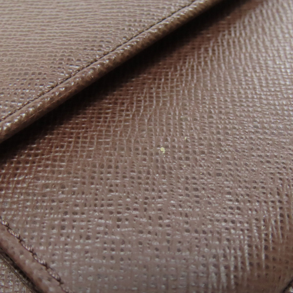 LOUIS VUITTON Bifold Wallet N60011 Damier canvas Brown Portefeuille Florin Women Used Authentic