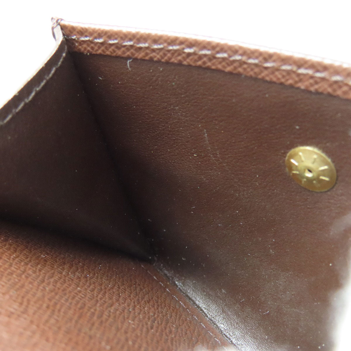 LOUIS VUITTON Bifold Wallet N60011 Damier canvas Brown Portefeuille Florin Women Used Authentic