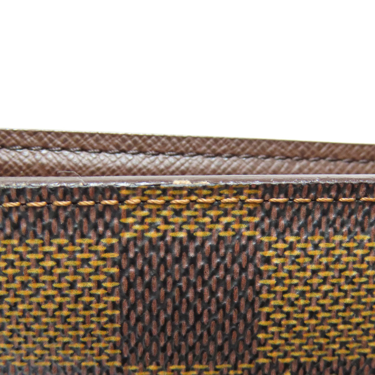 LOUIS VUITTON Bifold Wallet N60011 Damier canvas Brown Portefeuille Florin Women Used Authentic