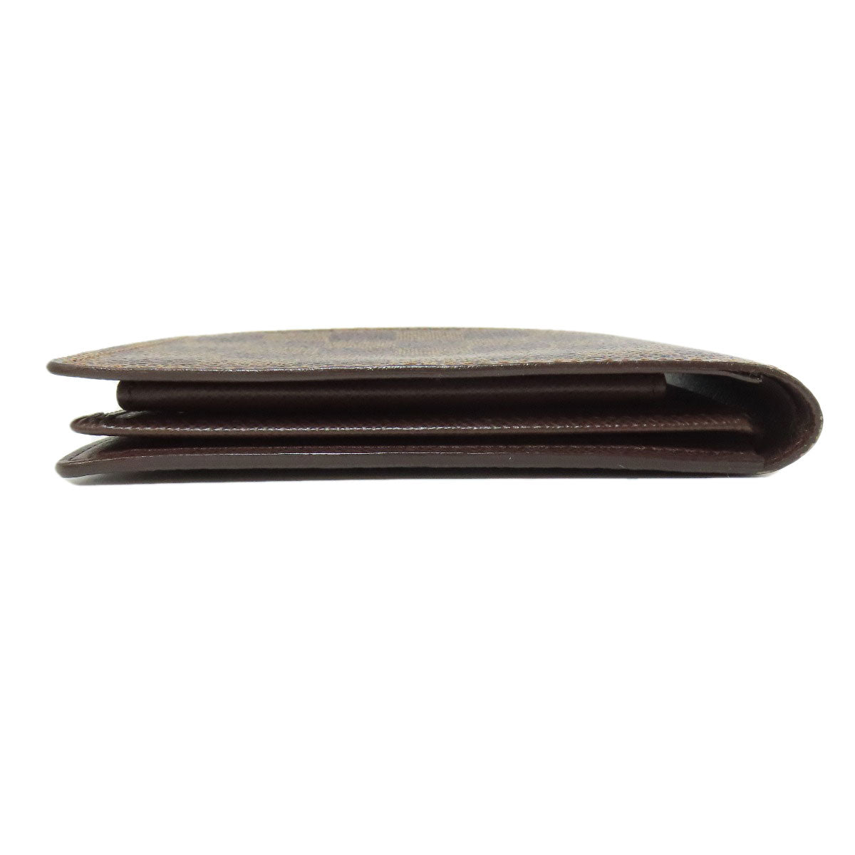 LOUIS VUITTON Bifold Wallet N60011 Damier canvas Brown Portefeuille Florin Women Used Authentic