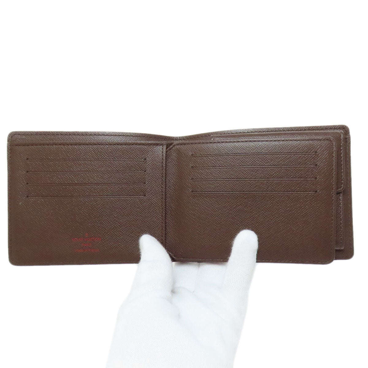 LOUIS VUITTON Bifold Wallet N60011 Damier canvas Brown Portefeuille Florin Women Used Authentic