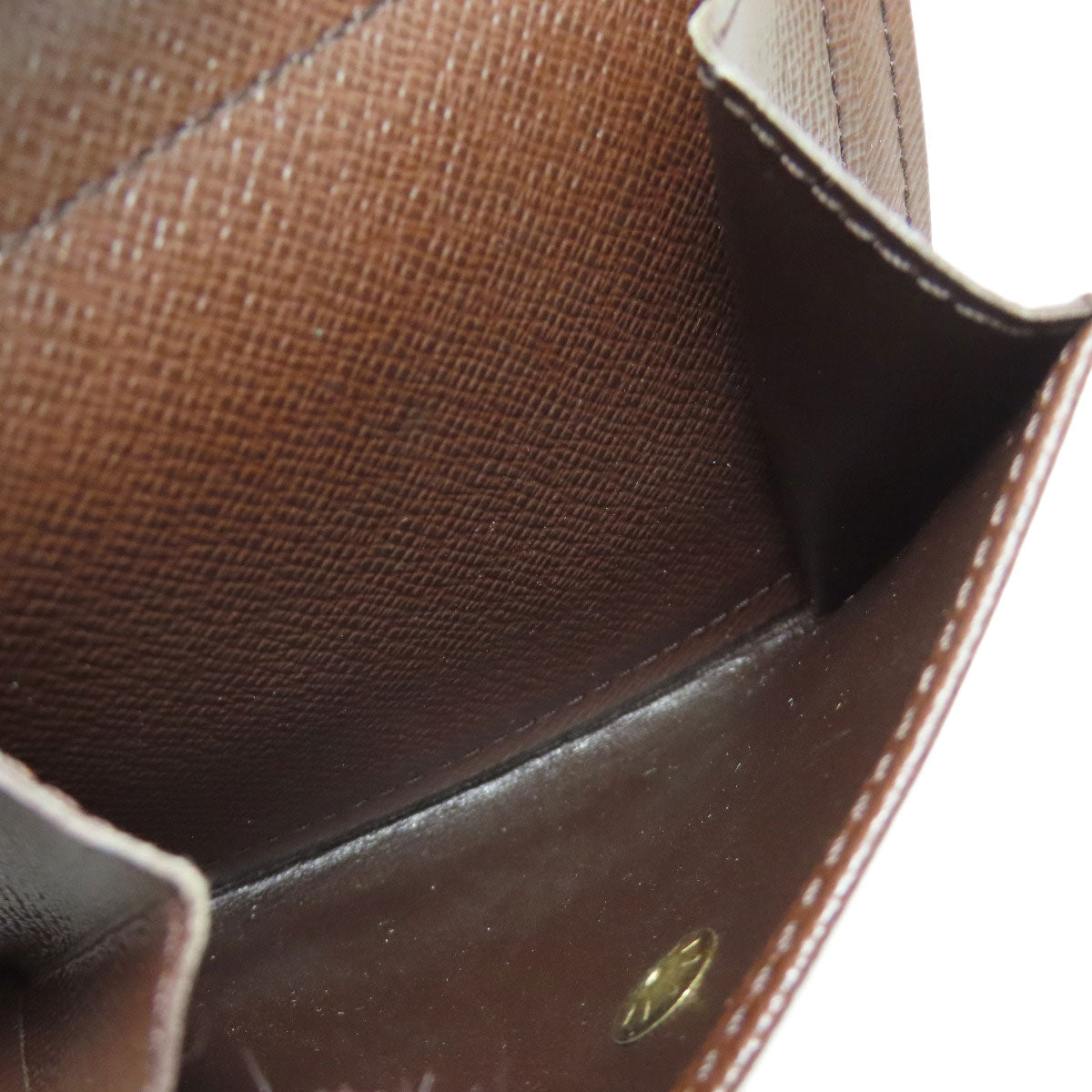 LOUIS VUITTON Bifold Wallet N60011 Damier canvas Brown Portefeuille Florin Women Used Authentic