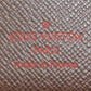 LOUIS VUITTON Bifold Wallet N60011 Damier canvas Brown Portefeuille Florin Women Used Authentic