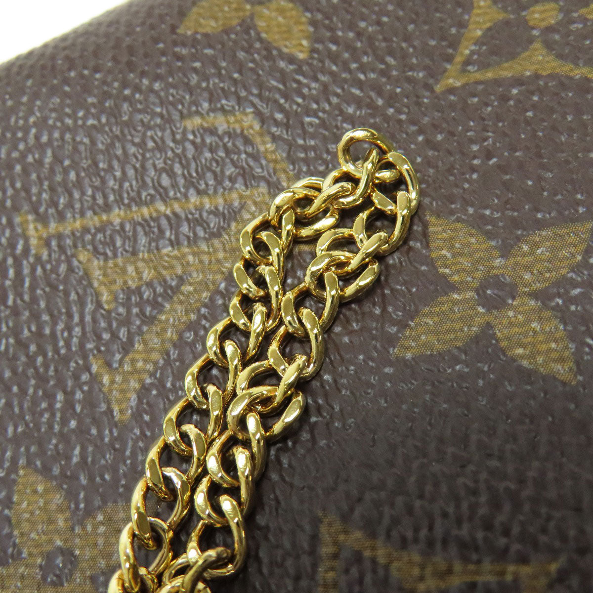 LOUIS VUITTON Accessory pouch M68490 Monogram canvas Brown Mini Pochette Accessoires Vivienne Women Used Authentic