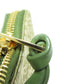 LOEWE Coin case Canvas, Leather green anagram Women Used Authentic