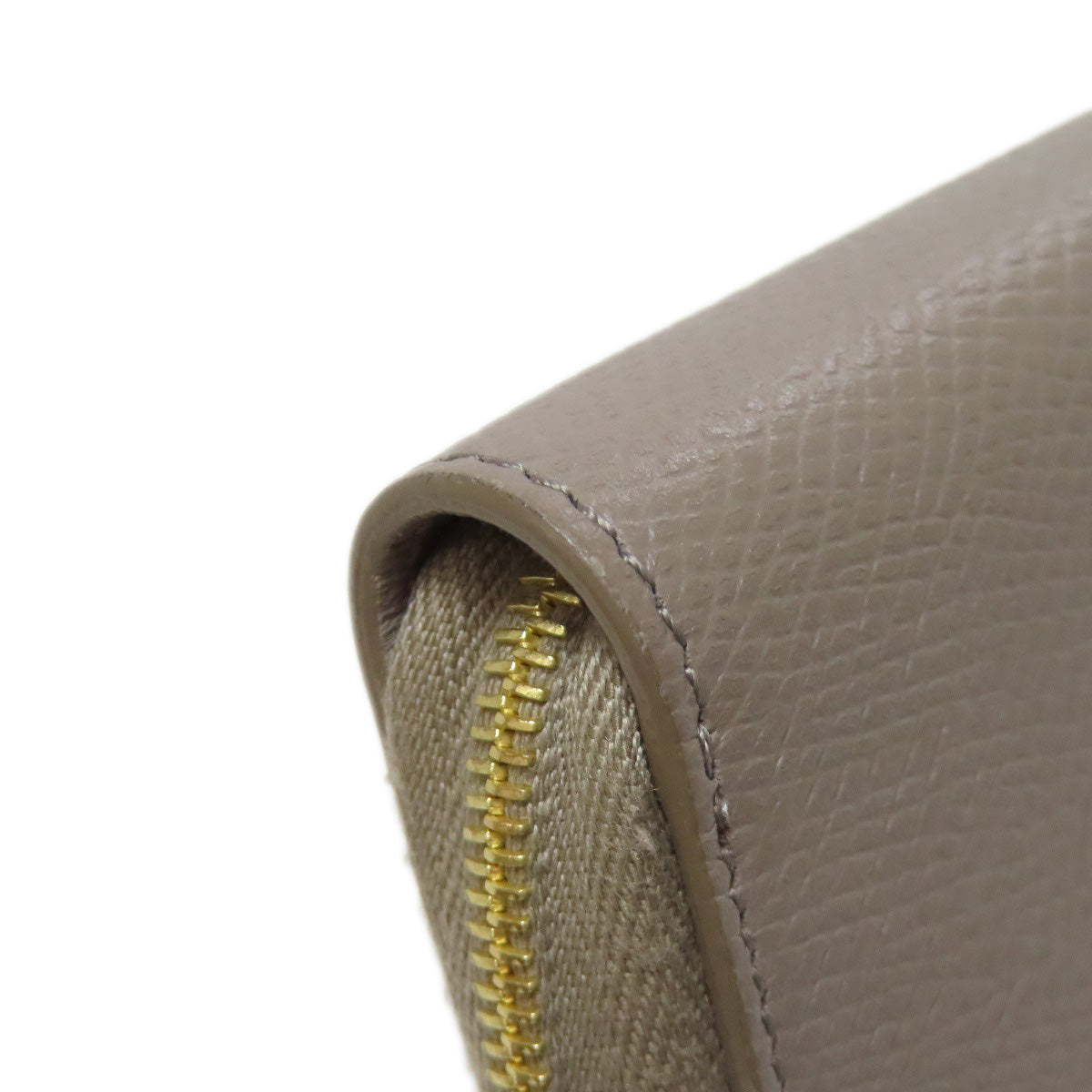 CELINE Coin case leather gray logo Women Used Authentic