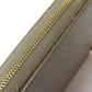 CELINE Coin case leather gray logo Women Used Authentic
