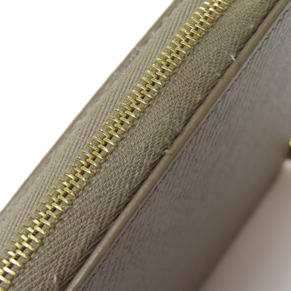 CELINE Coin case leather gray logo Women Used Authentic