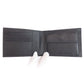 PRADA Bifold Wallet Safiano black logo Women Used Authentic