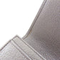 CHANEL Long Wallet Purse Calfskin Silver COCO Mark SilverMetal Women Used Authentic