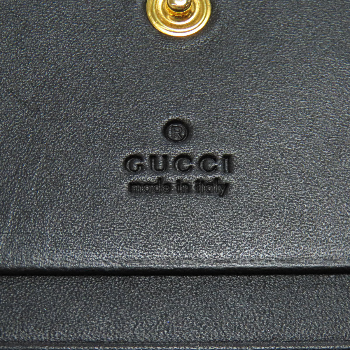 GUCCI Bifold Wallet 508757 PVC Brown GG Supreme B Women Used Authentic