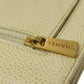 CHANEL Bifold Wallet Grained Calfskin Skin yellow COCO Mark Gold Metal Women Used Authentic