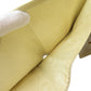 CHANEL Bifold Wallet Grained Calfskin Skin yellow COCO Mark Gold Metal Women Used Authentic
