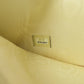 CHANEL Bifold Wallet Grained Calfskin Skin yellow COCO Mark Gold Metal Women Used Authentic