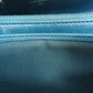 CHANEL Long Wallet Purse Calfskin blue Vstitch COCO Mark SilverMetal Women Used Authentic