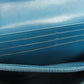 CHANEL Long Wallet Purse Calfskin blue Vstitch COCO Mark SilverMetal Women Used Authentic