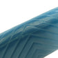 CHANEL Long Wallet Purse Calfskin blue Vstitch COCO Mark SilverMetal Women Used Authentic