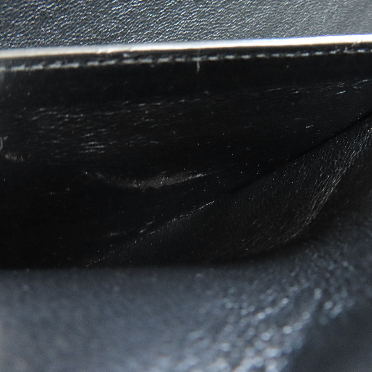 CELINE Handbag leather black Trapeze 2WAY Women Used Authentic