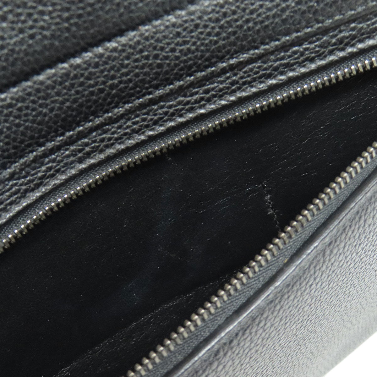 CELINE Handbag leather black Trapeze 2WAY Women Used Authentic