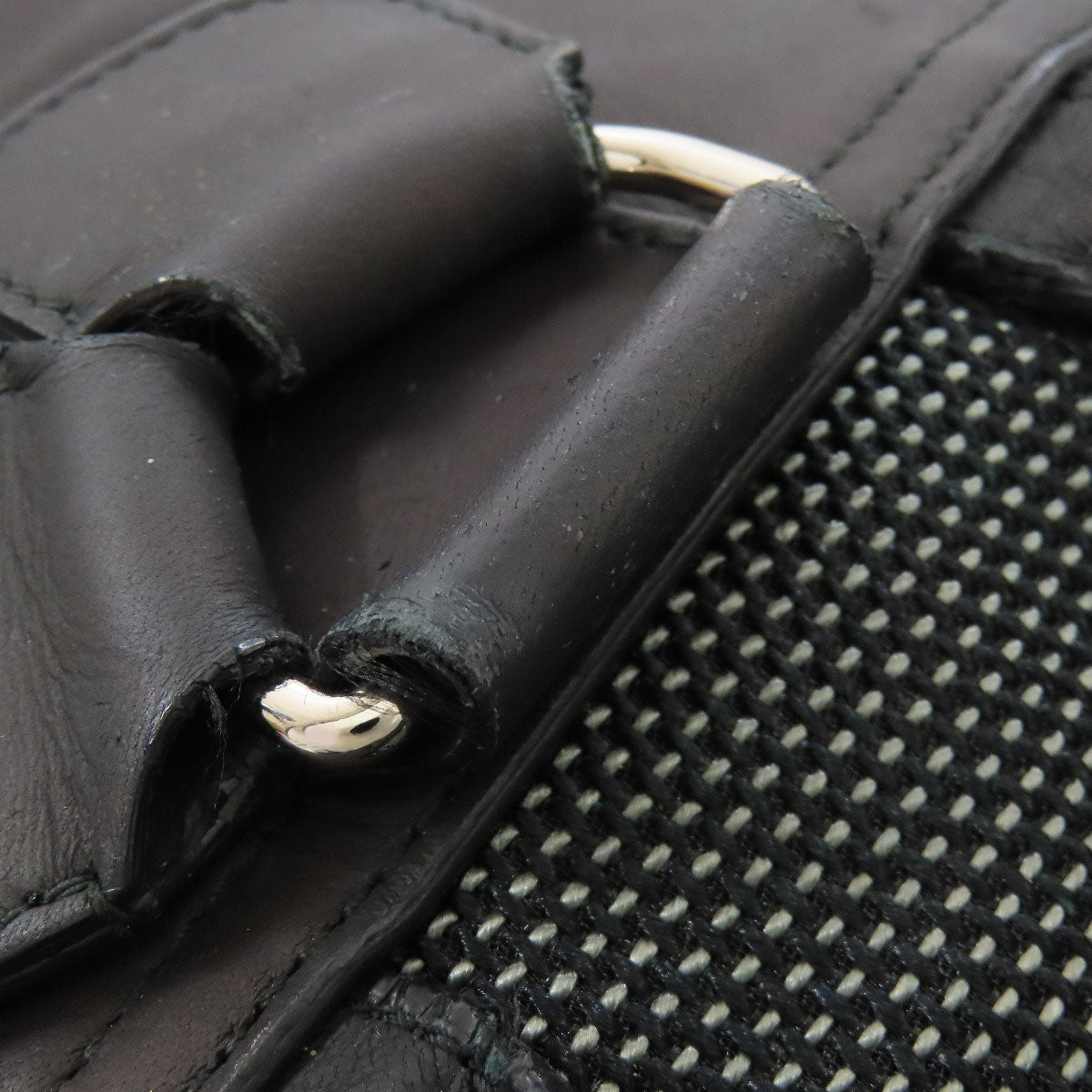 BALENCIAGA Backpack 382830 canvas black Traveler Women Used Authentic