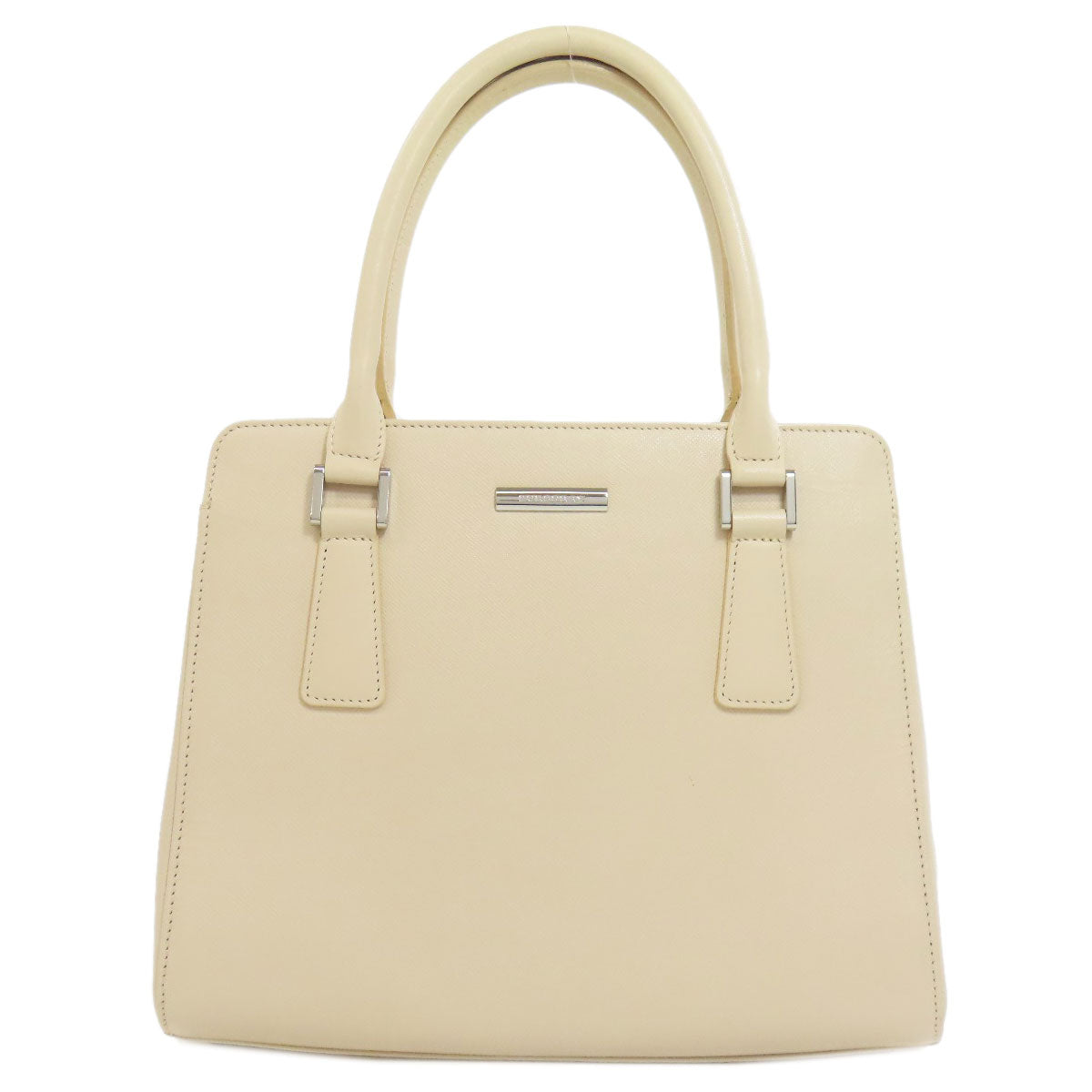 BURBERRY Handbag PVC beige logo Women Used Authentic
