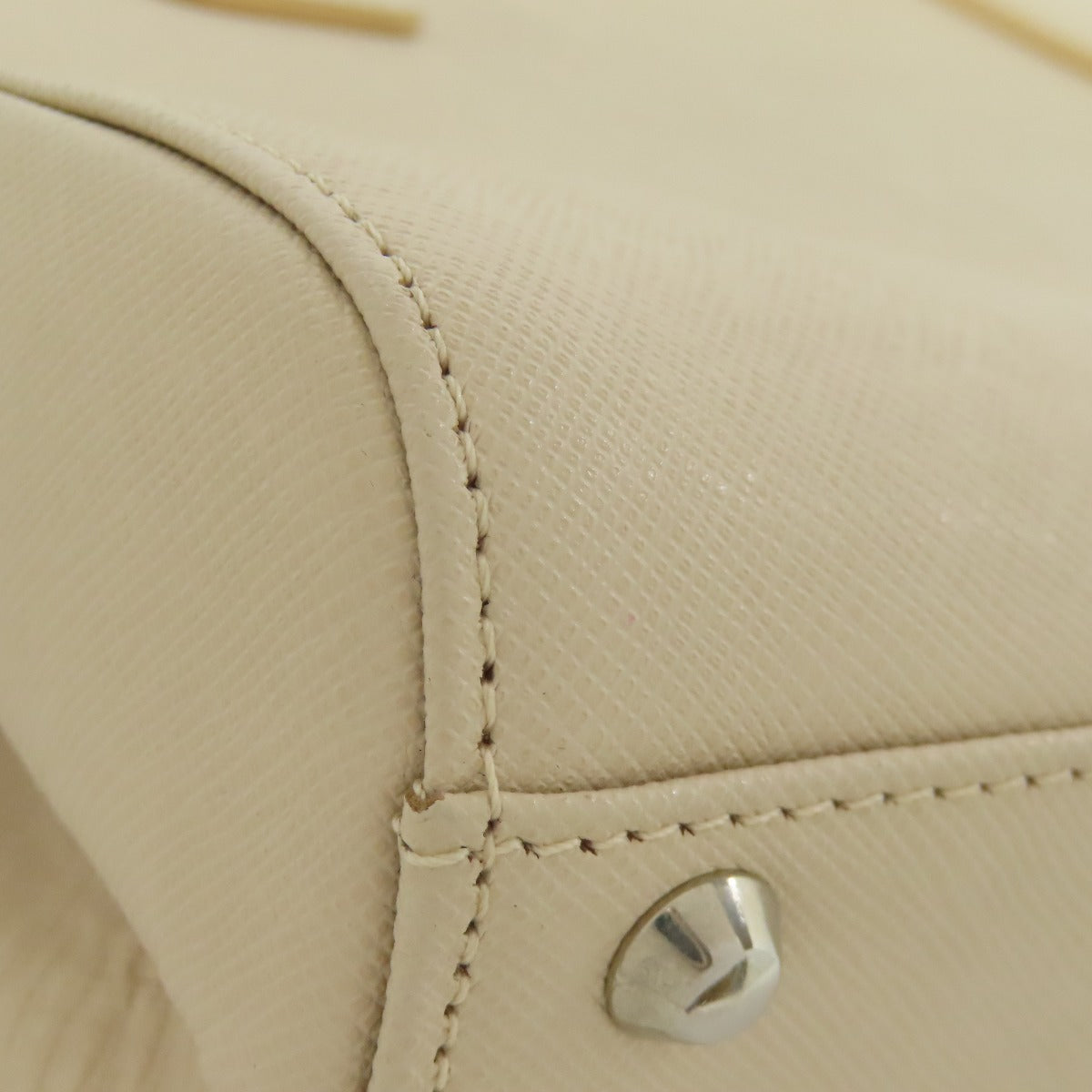 BURBERRY Handbag PVC beige logo Women Used Authentic