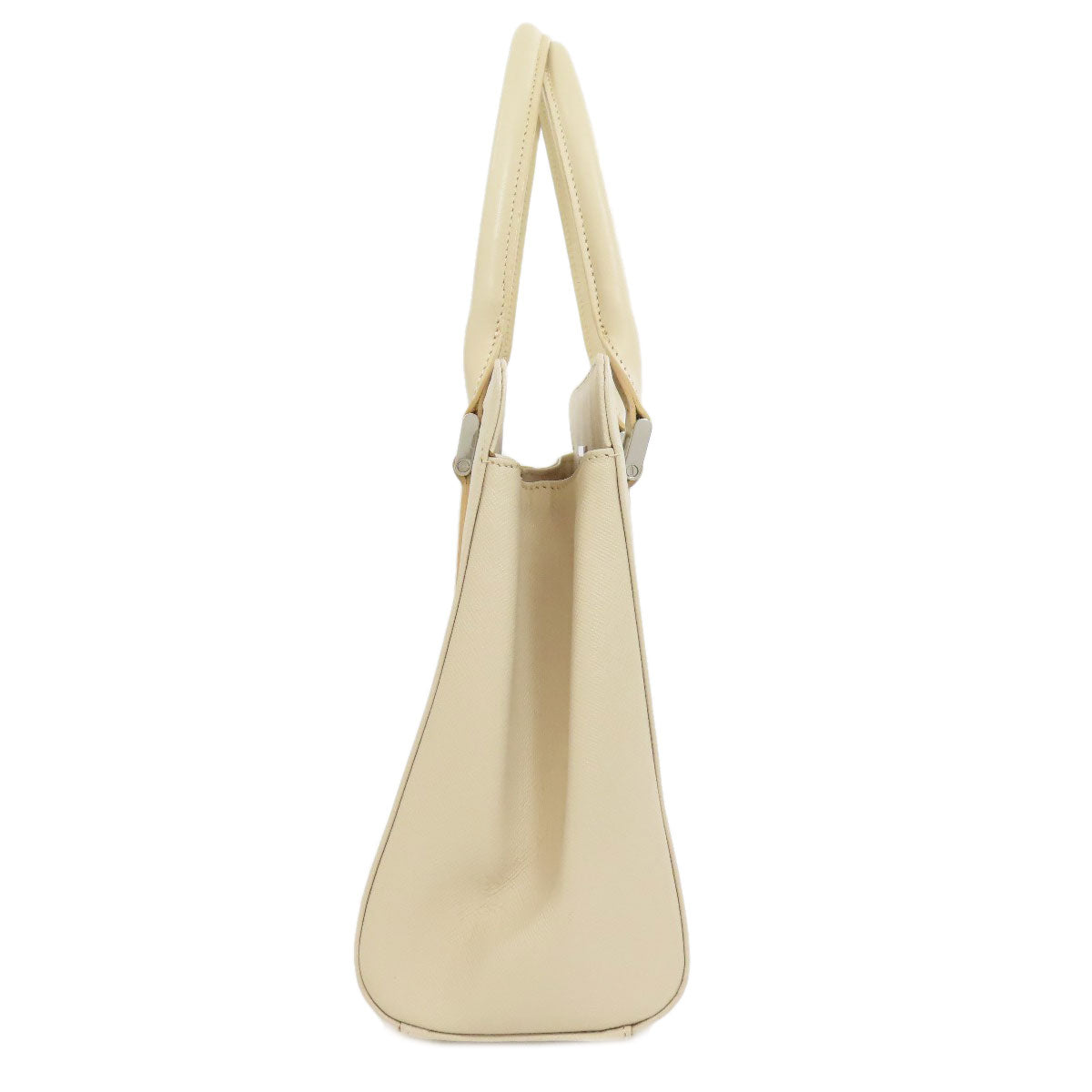 BURBERRY Handbag PVC beige logo Women Used Authentic