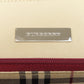 BURBERRY Handbag PVC beige logo Women Used Authentic