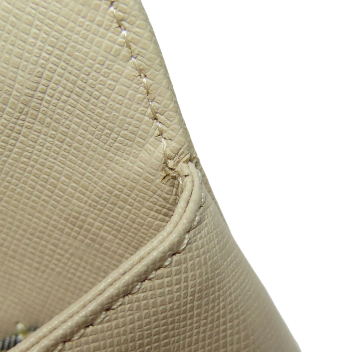 BURBERRY Handbag PVC beige logo Women Used Authentic