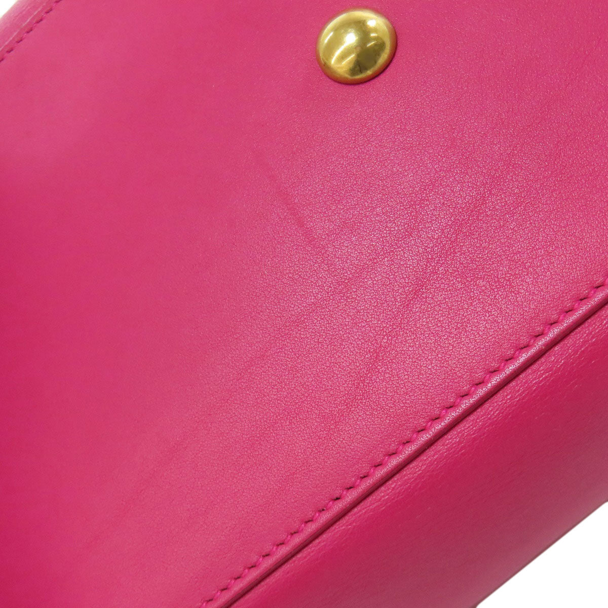 SAINT LAURENT Handbag leather pink Petit Cabas 2WAY Women Used Authentic