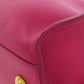 SAINT LAURENT Handbag leather pink Petit Cabas 2WAY Women Used Authentic