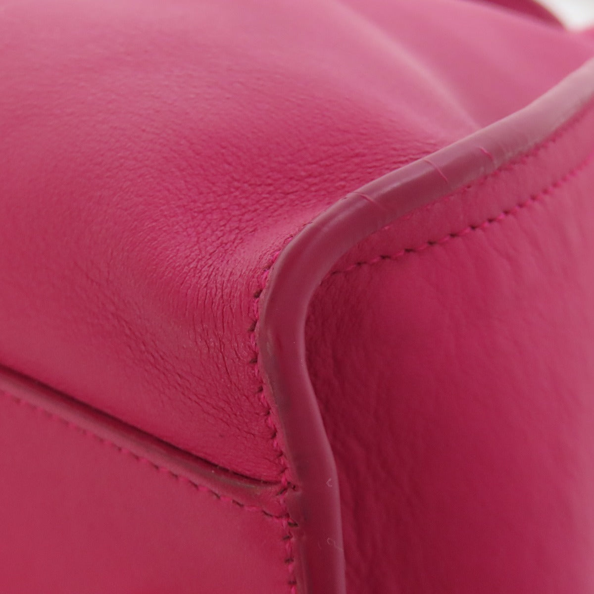 SAINT LAURENT Handbag leather pink Petit Cabas 2WAY Women Used Authentic