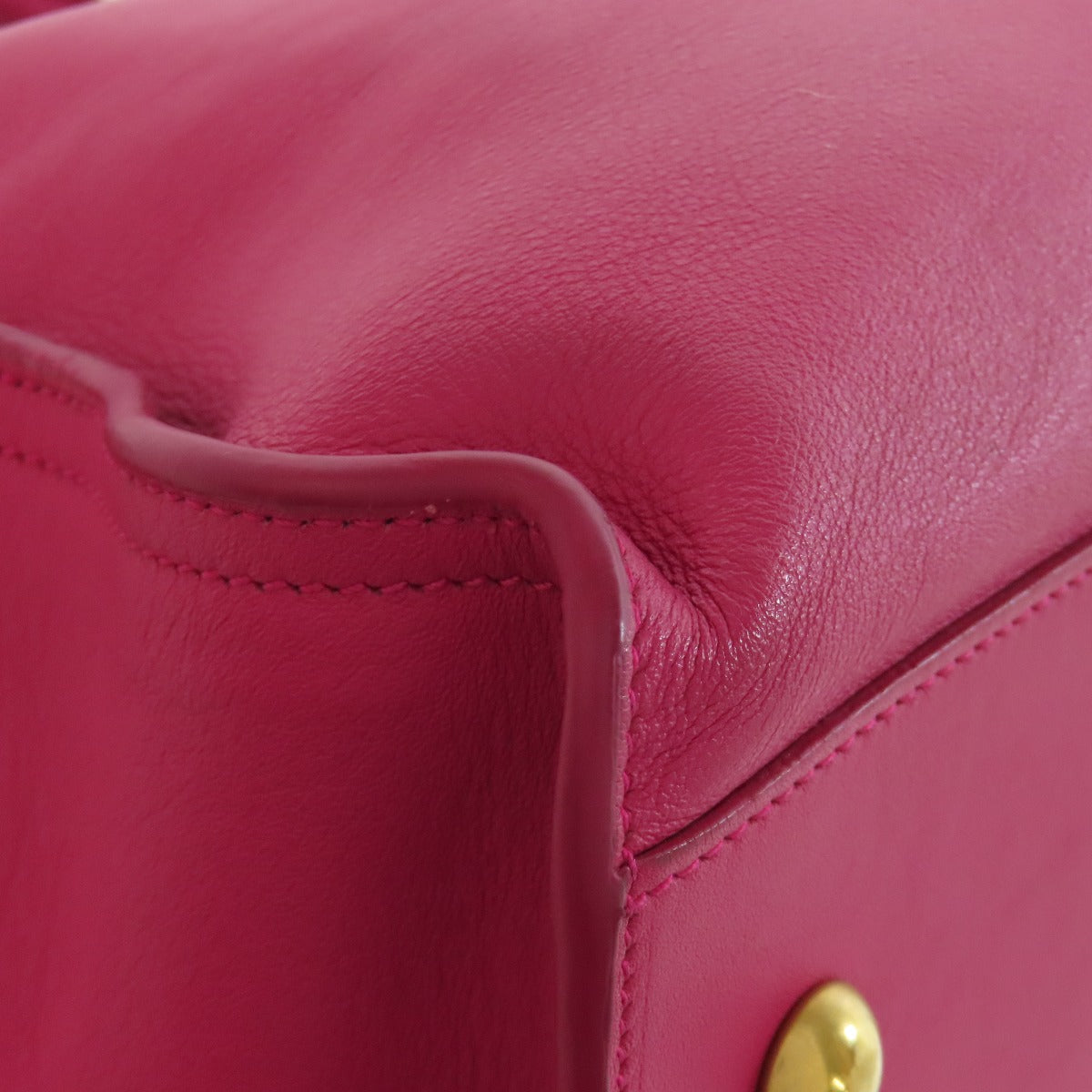 SAINT LAURENT Handbag leather pink Petit Cabas 2WAY Women Used Authentic