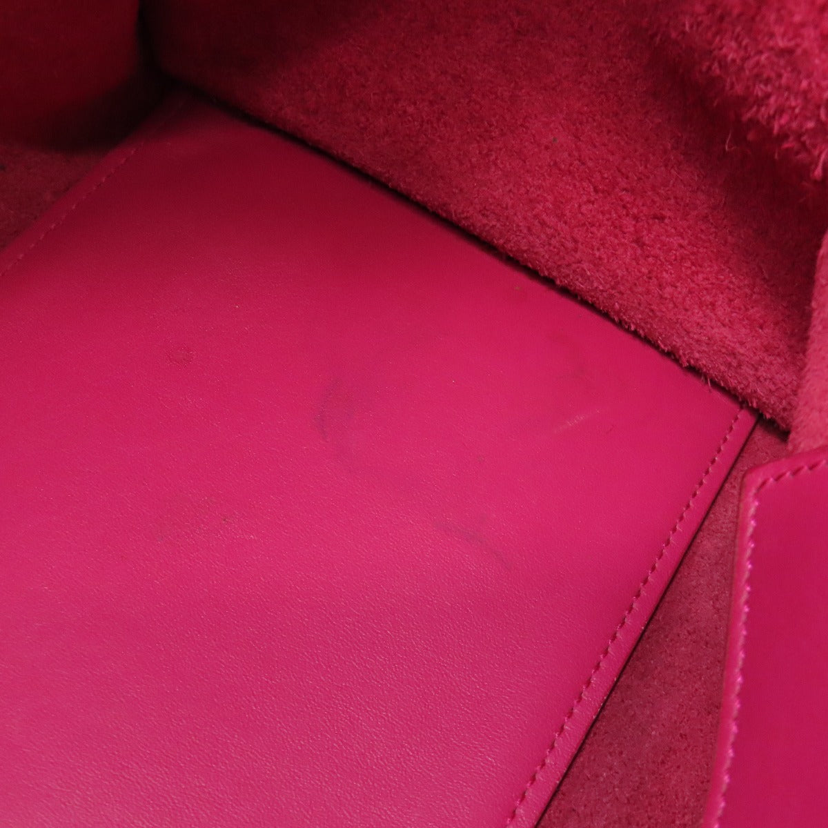 SAINT LAURENT Handbag leather pink Petit Cabas 2WAY Women Used Authentic