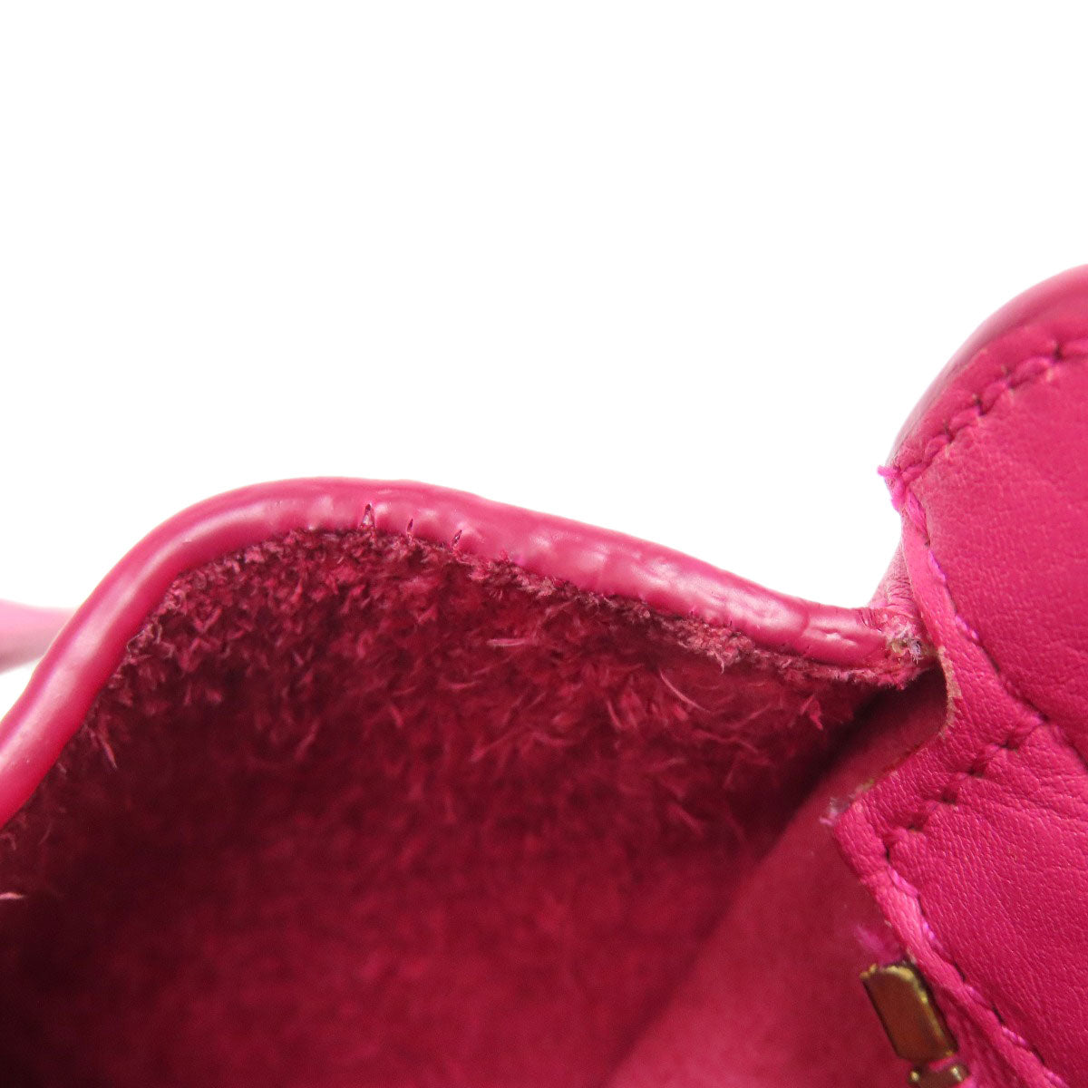 SAINT LAURENT Handbag leather pink Petit Cabas 2WAY Women Used Authentic