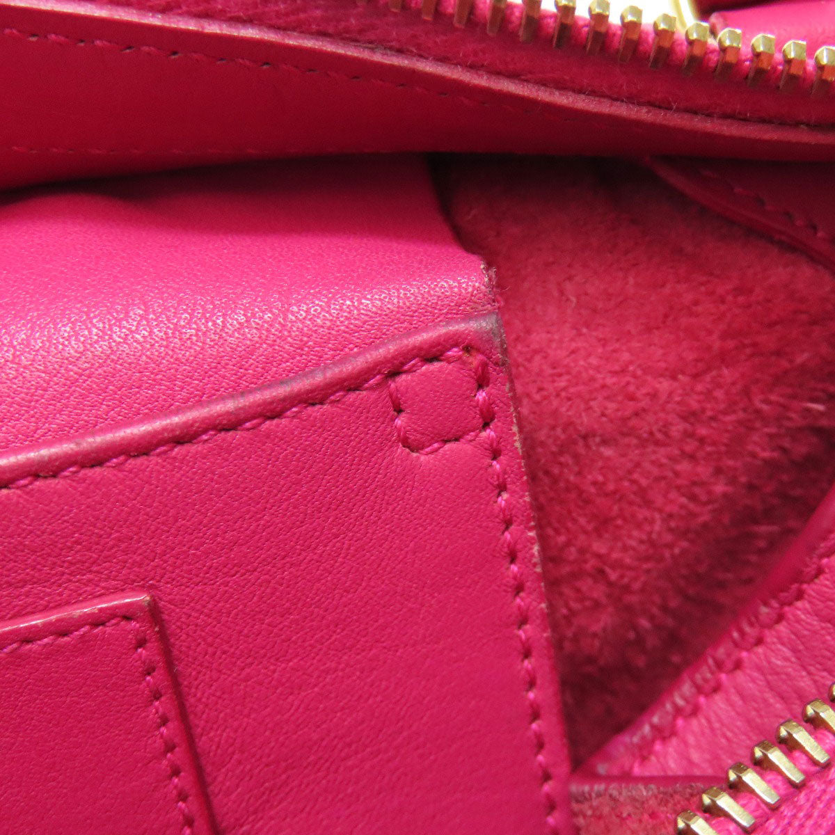 SAINT LAURENT Handbag leather pink Petit Cabas 2WAY Women Used Authentic