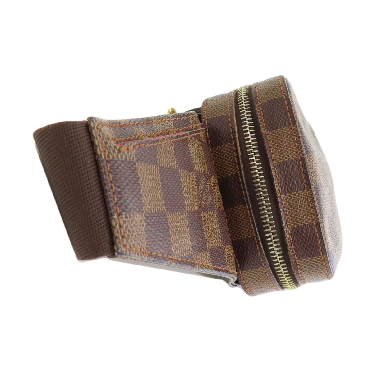 LOUIS VUITTON Sling bag N51994 Damier canvas Brown Geronimos Women Used Authentic