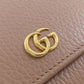 GUCCI Bifold Wallet 593587 leather beige Double G GG Marmont Medium Wallet Women Used Authentic