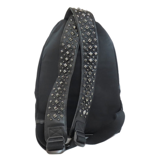 Givenchy Backpack Nylon, Leather black logo Women Used Authentic