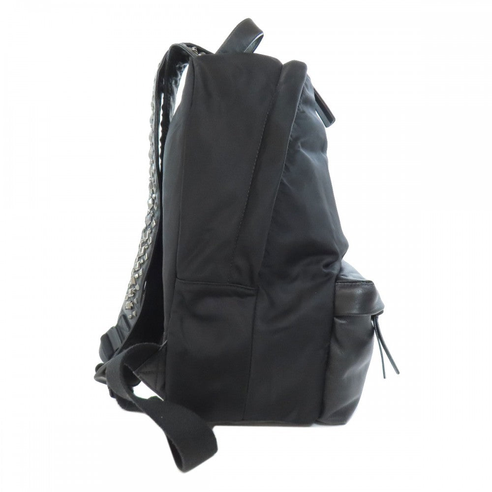 Givenchy Backpack Nylon, Leather black logo Women Used Authentic