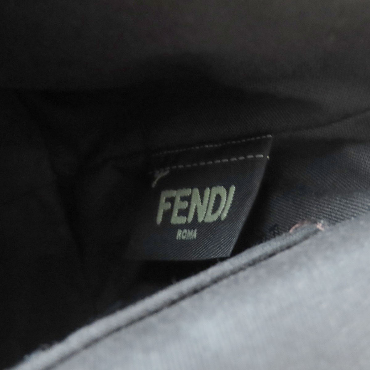 FENDI Backpack Calfskin blue Bag to School Mini 2WAY Women Used Authentic