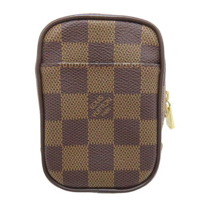 LOUIS VUITTON Accessory pouch N61738 Damier canvas Brown Etui Okapi PM Women Used Authentic